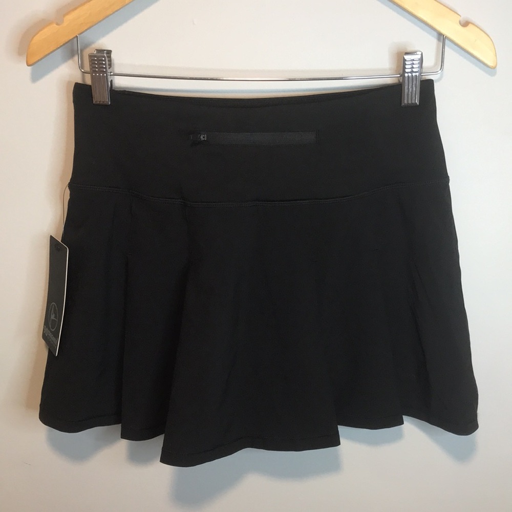 NWT 90 Degree by Reflex Black Tennis Skirt Skort Shorts